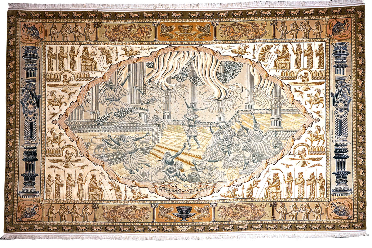 Persischer Täbriz  pictoral  antik